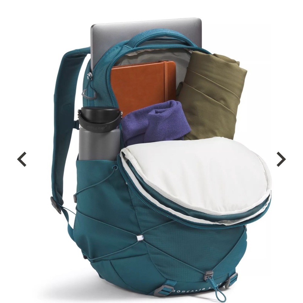 The North Face Women’s BOREALIS  LUXE Blue/teal Backpack - BNWT - Picture 4 of 11